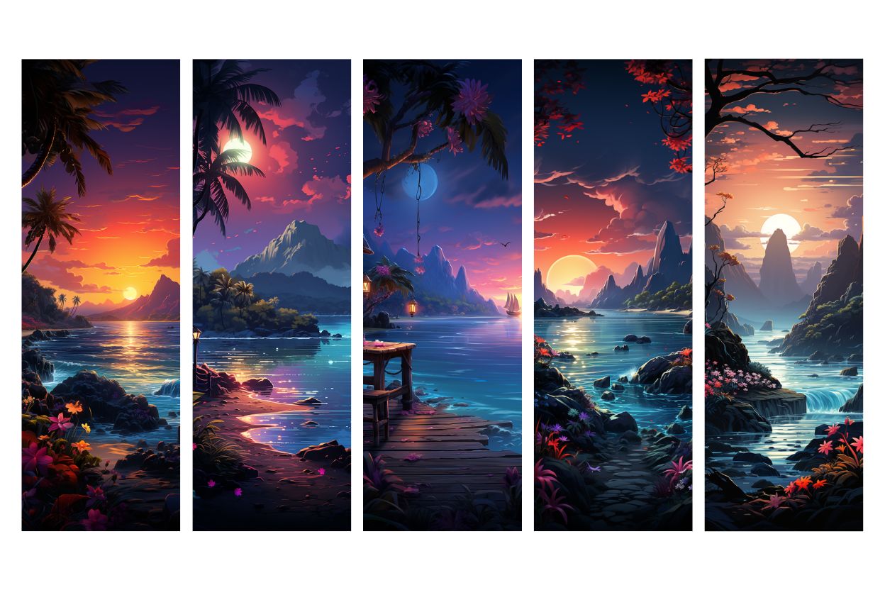 segna libro in carta sunset 2