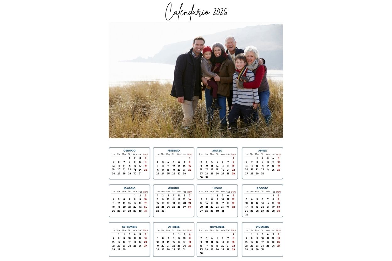 Calendario annuale minimalist