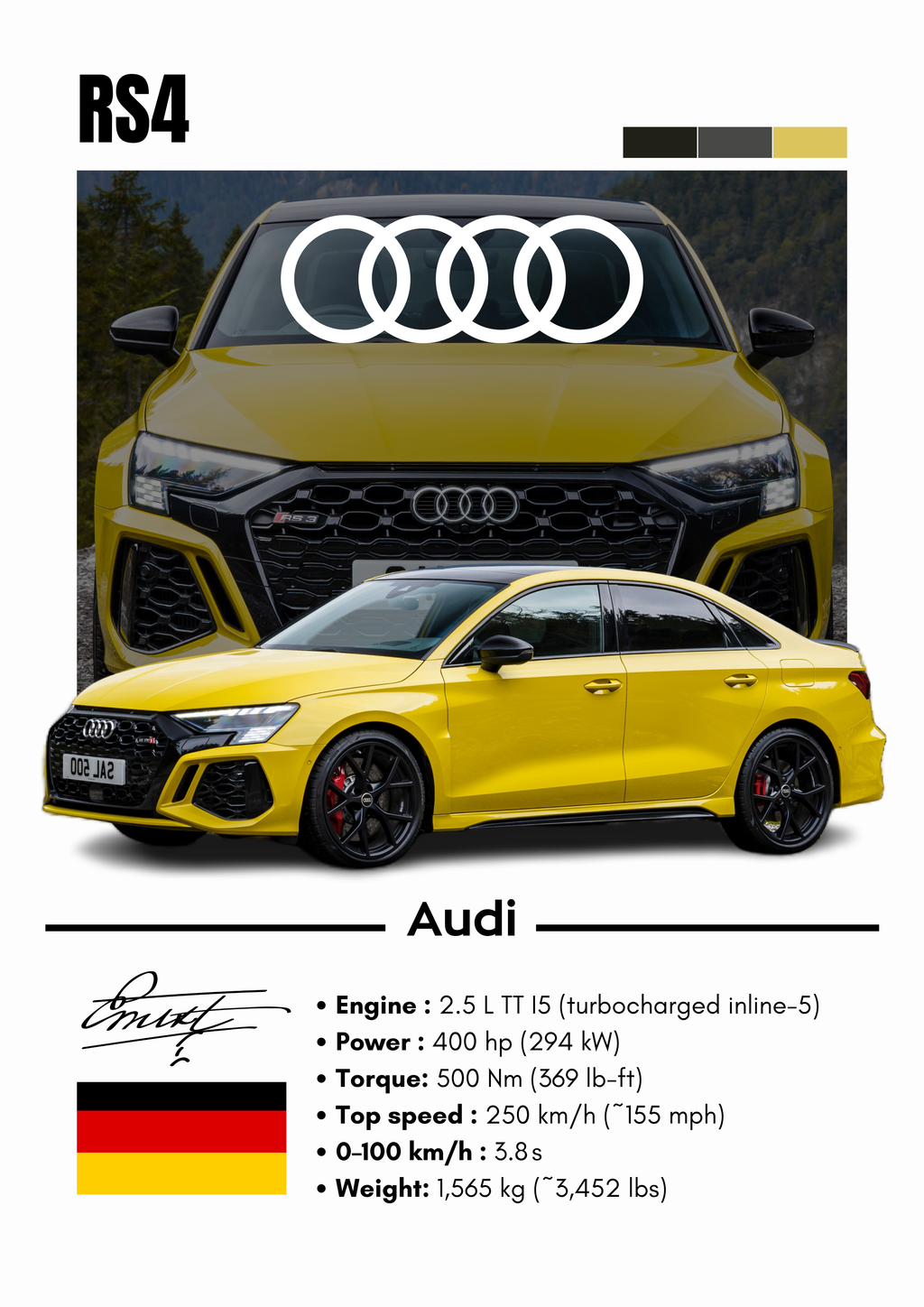 Poster Audi