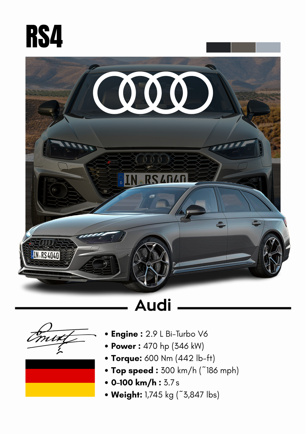 Poster Audi