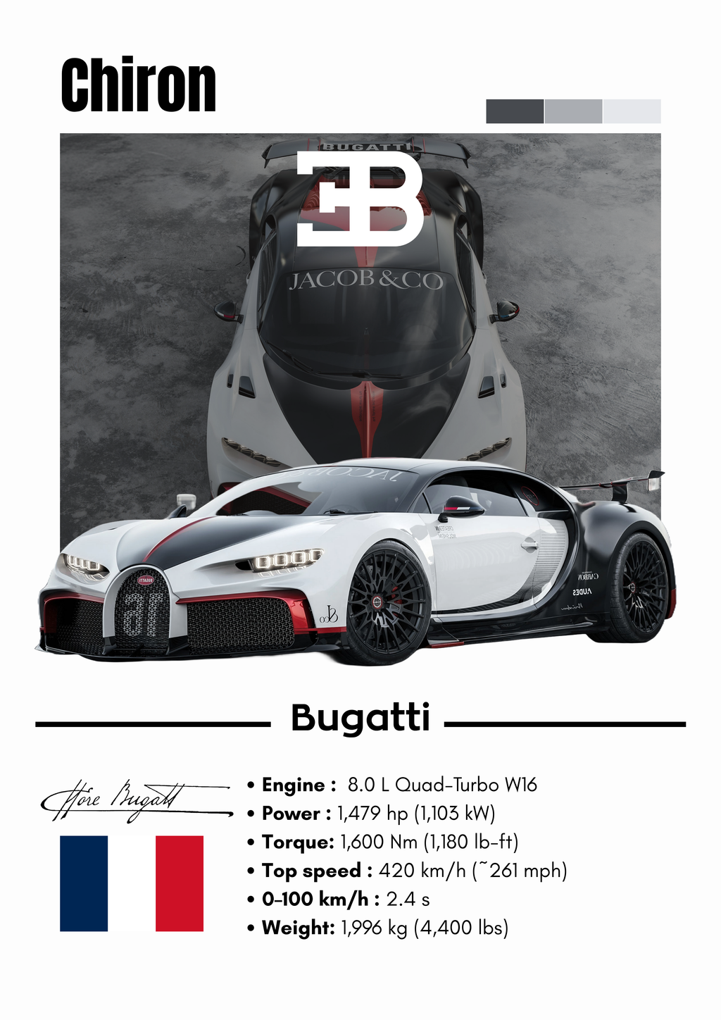 Poster Bugatti