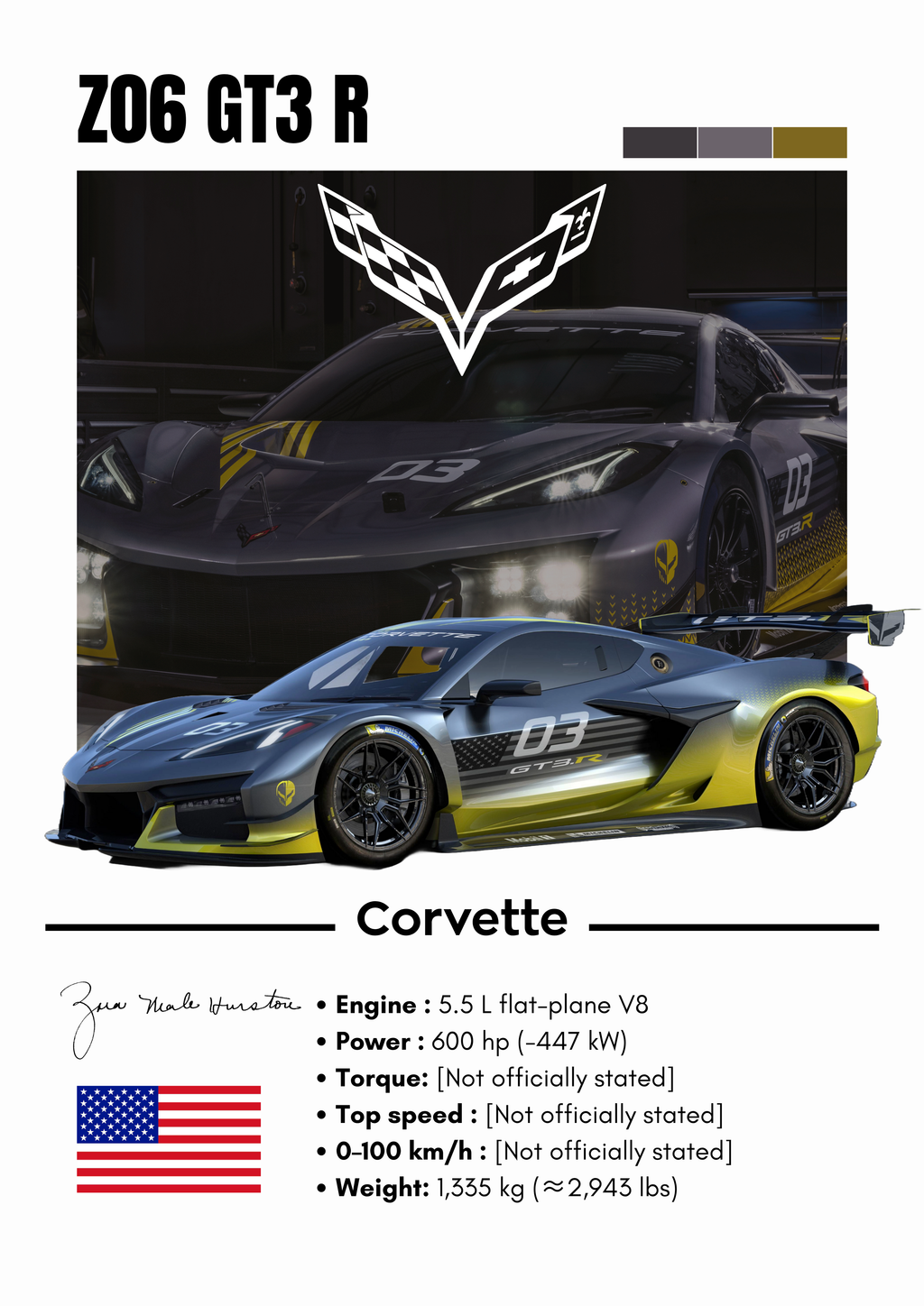 Poster Corvette
