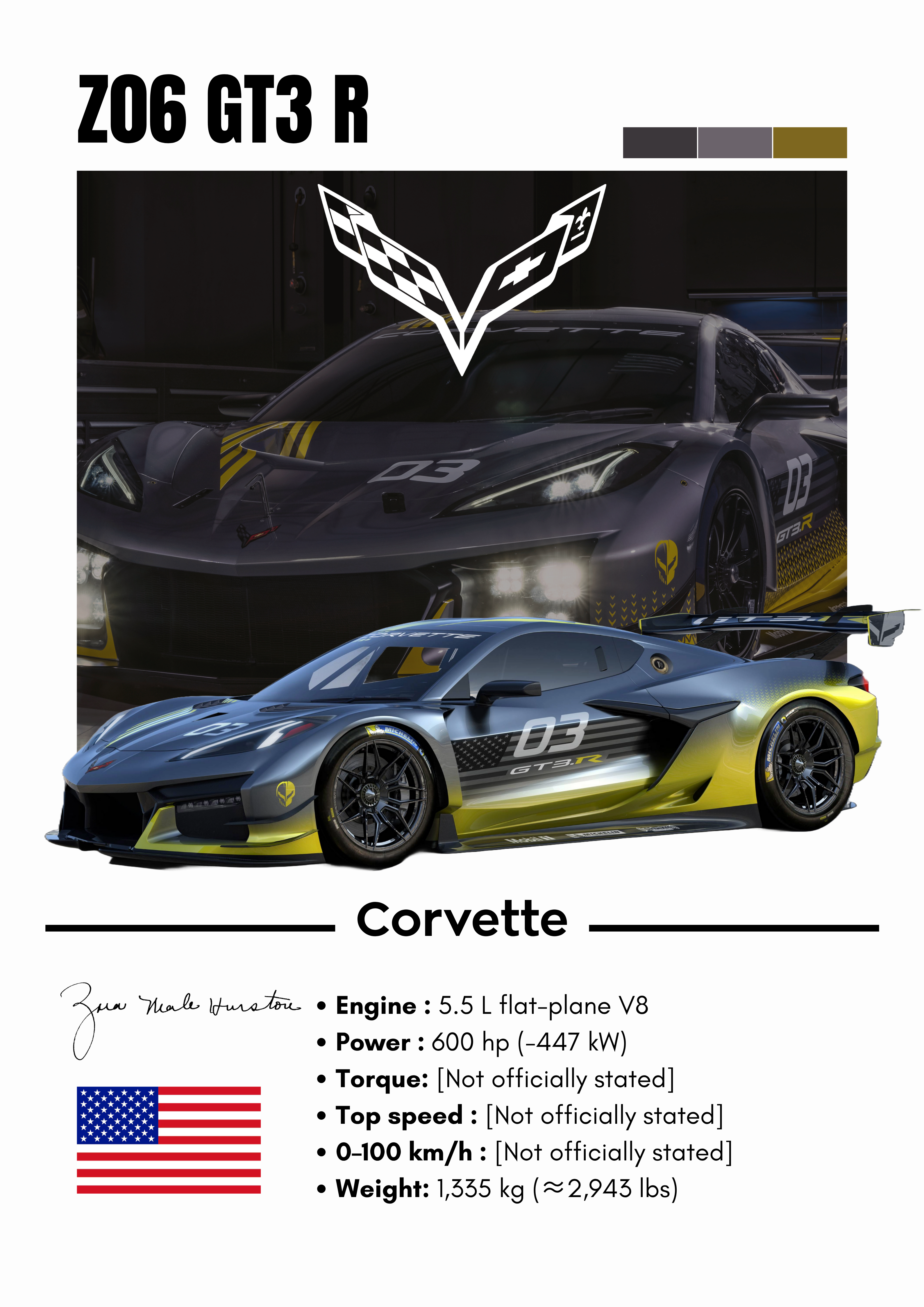 Poster Corvette