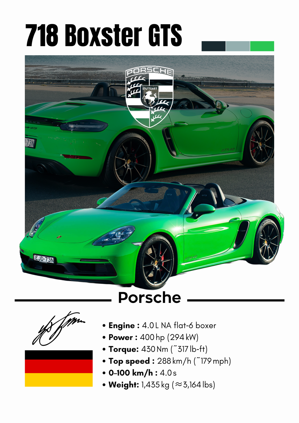 Poster Porche