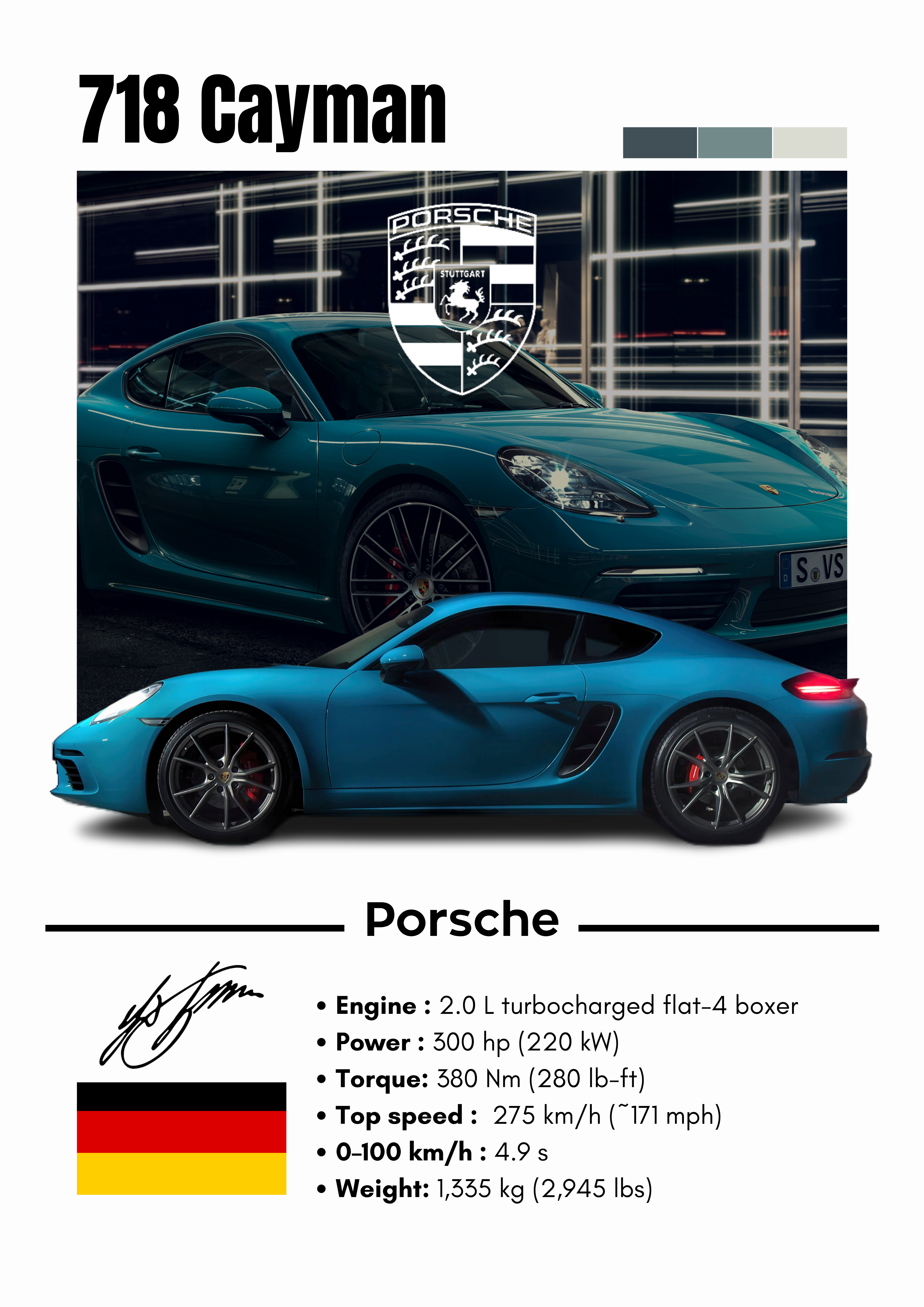 Poster Porche