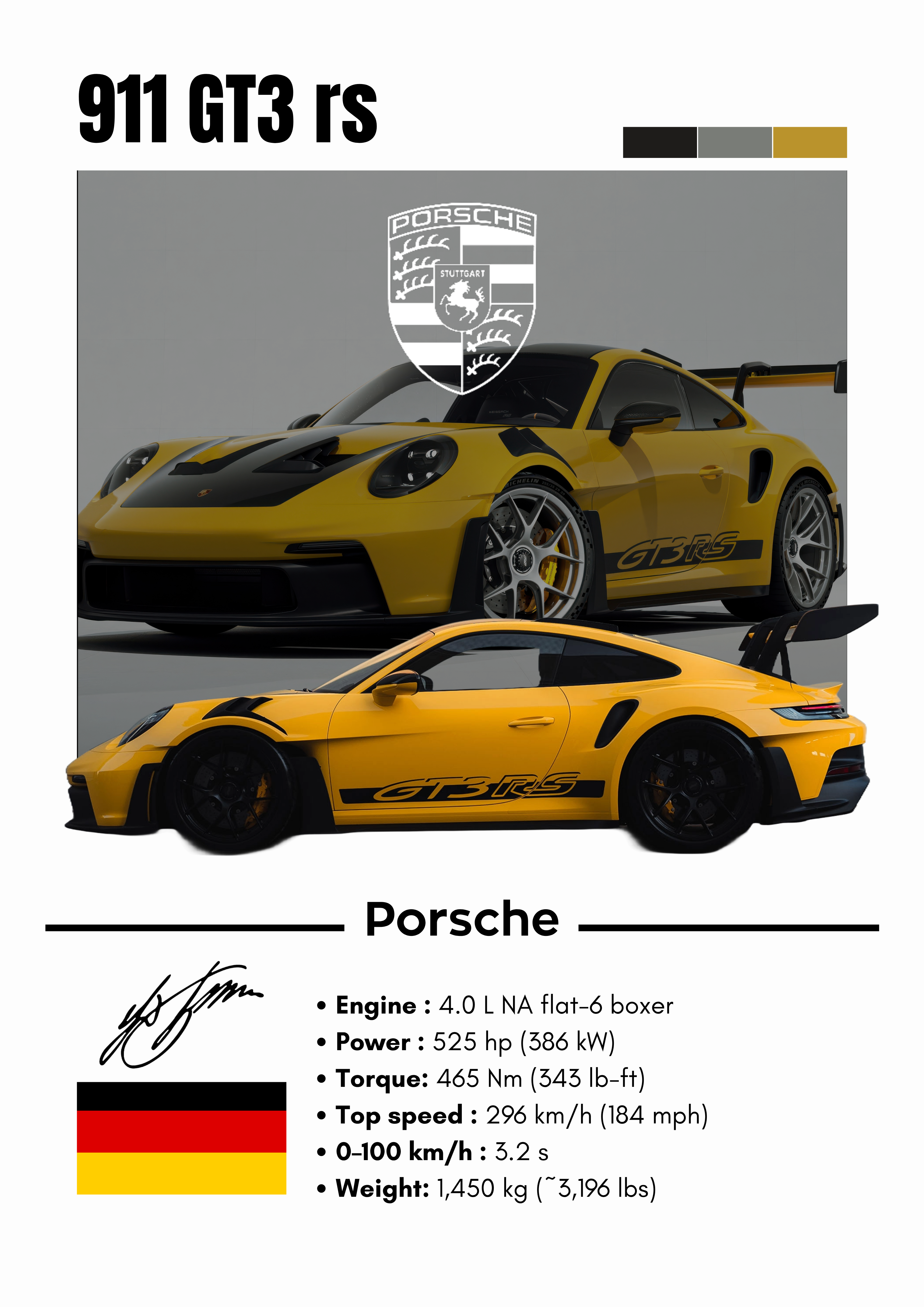 Poster Porche