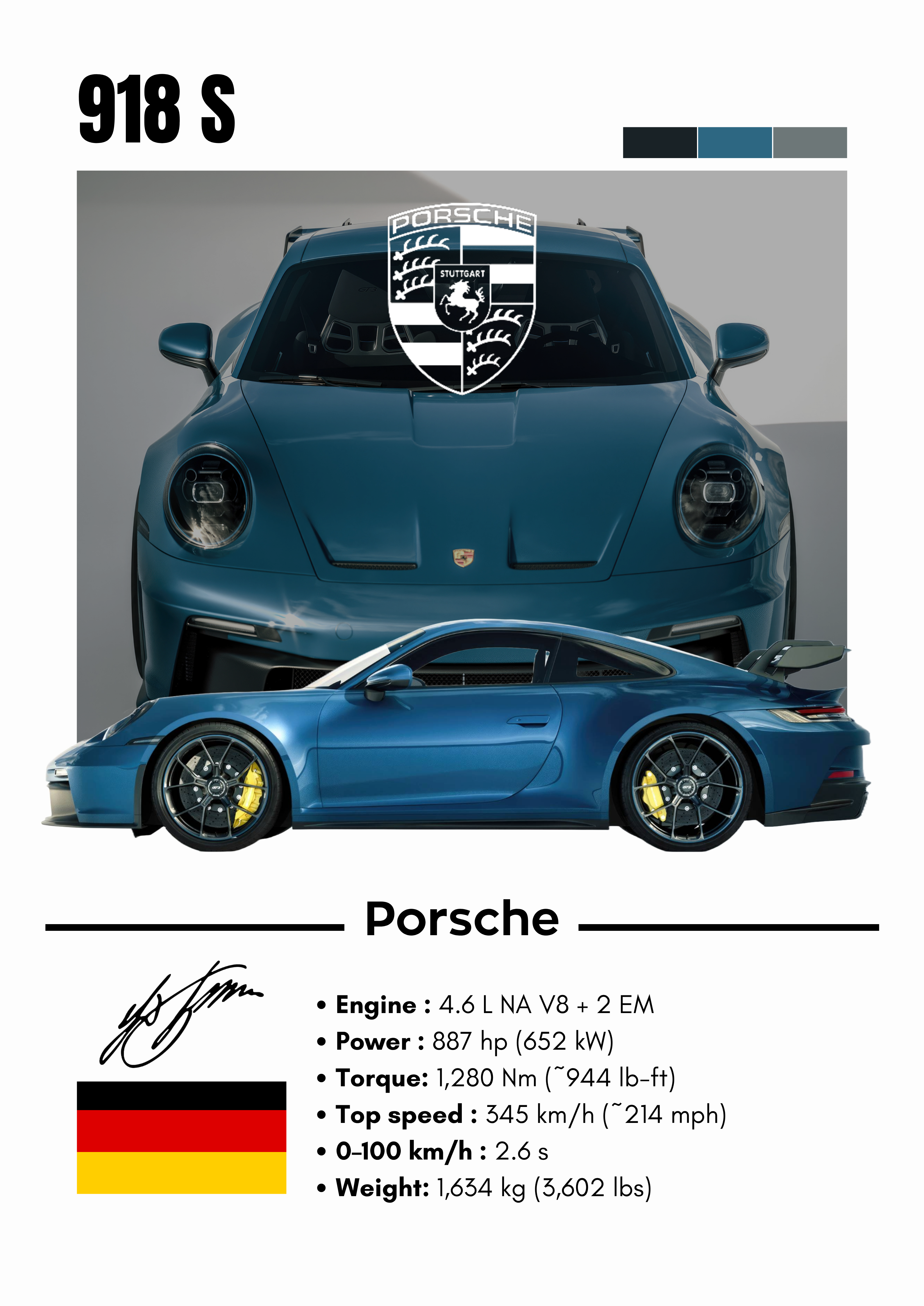 Poster Porche