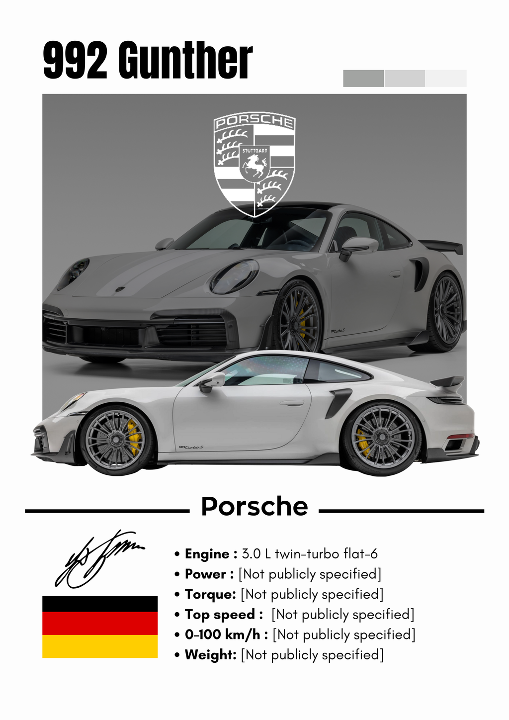 Poster Porche