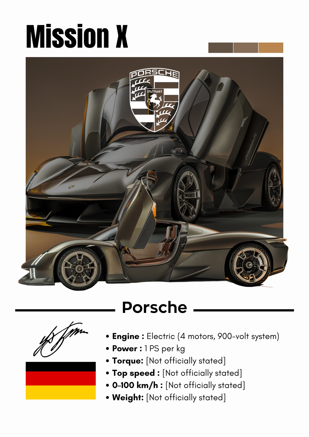Poster Porche