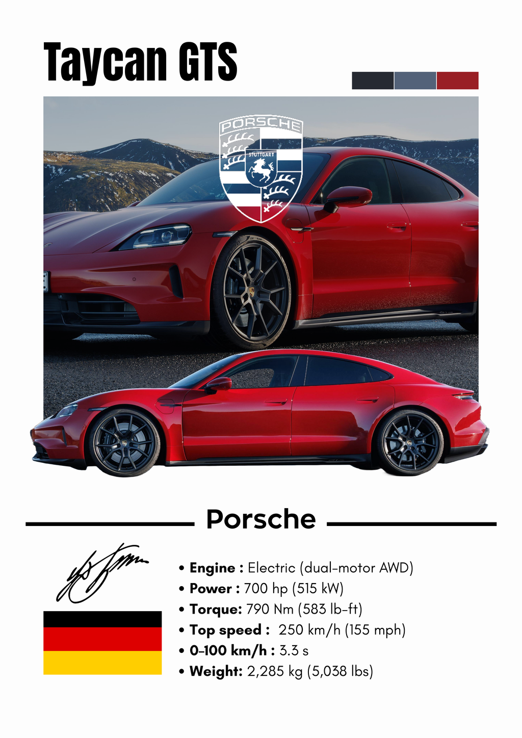 Poster Porche