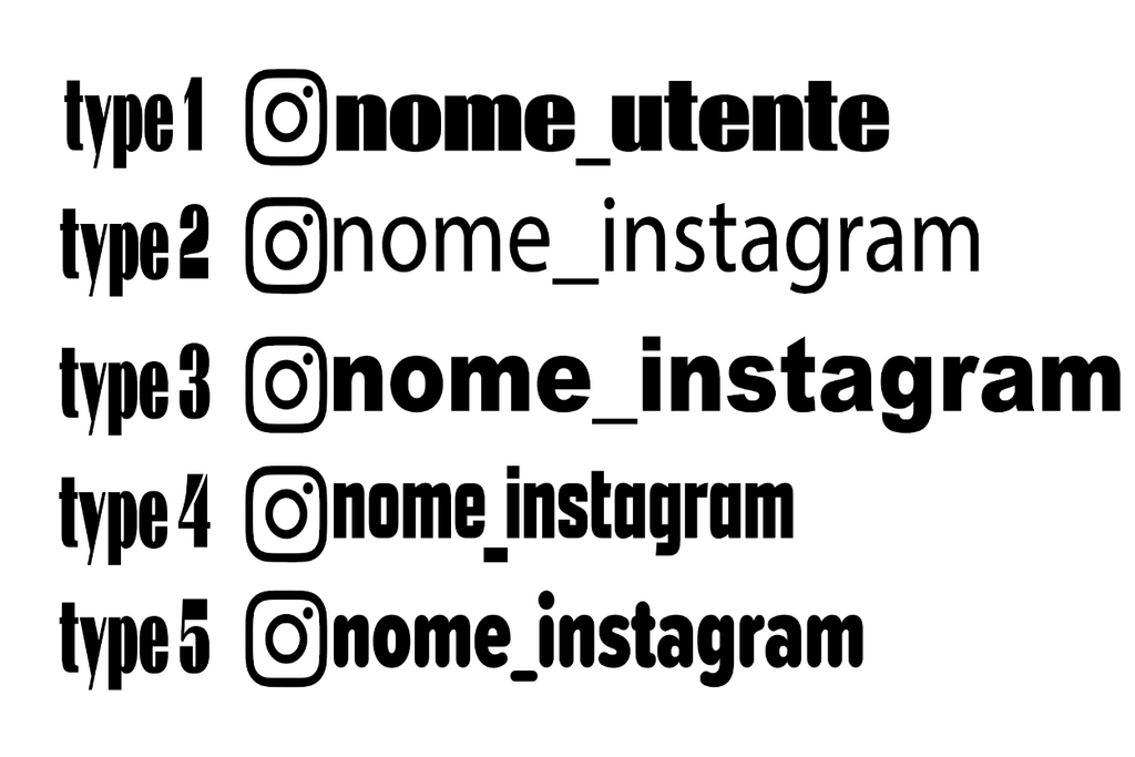 Coppia adesivi instagram